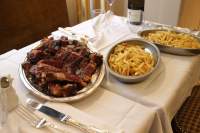 Plat Viande Frites Le Petit George Restaurant Rue Washington Paris 8